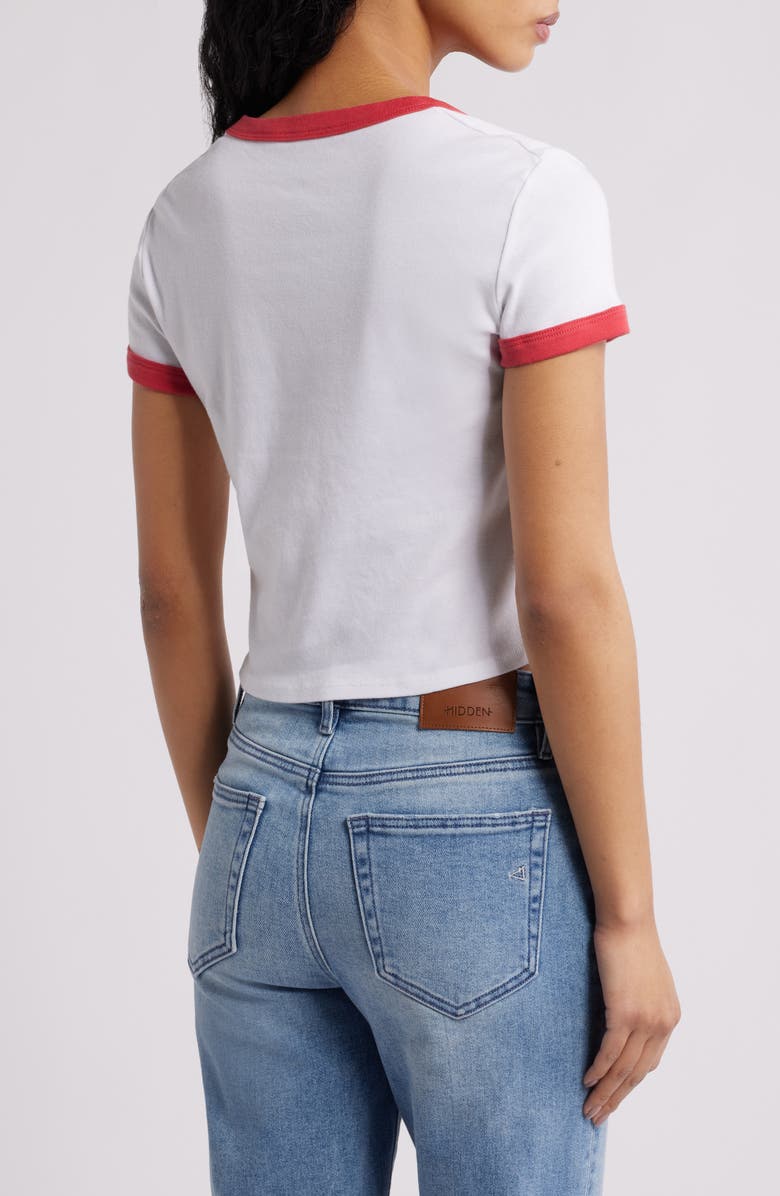 Junk Food Love
s a Gamble Crop Graphic T-Shirt, Alternate, color, Red/ White