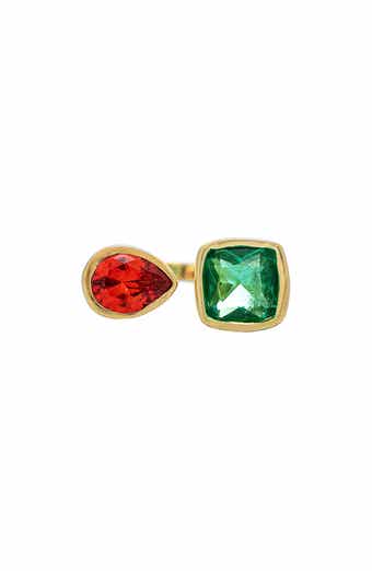 RIVKA FRIEDMAN Cubic Zirconia Toi Et Moi Ring