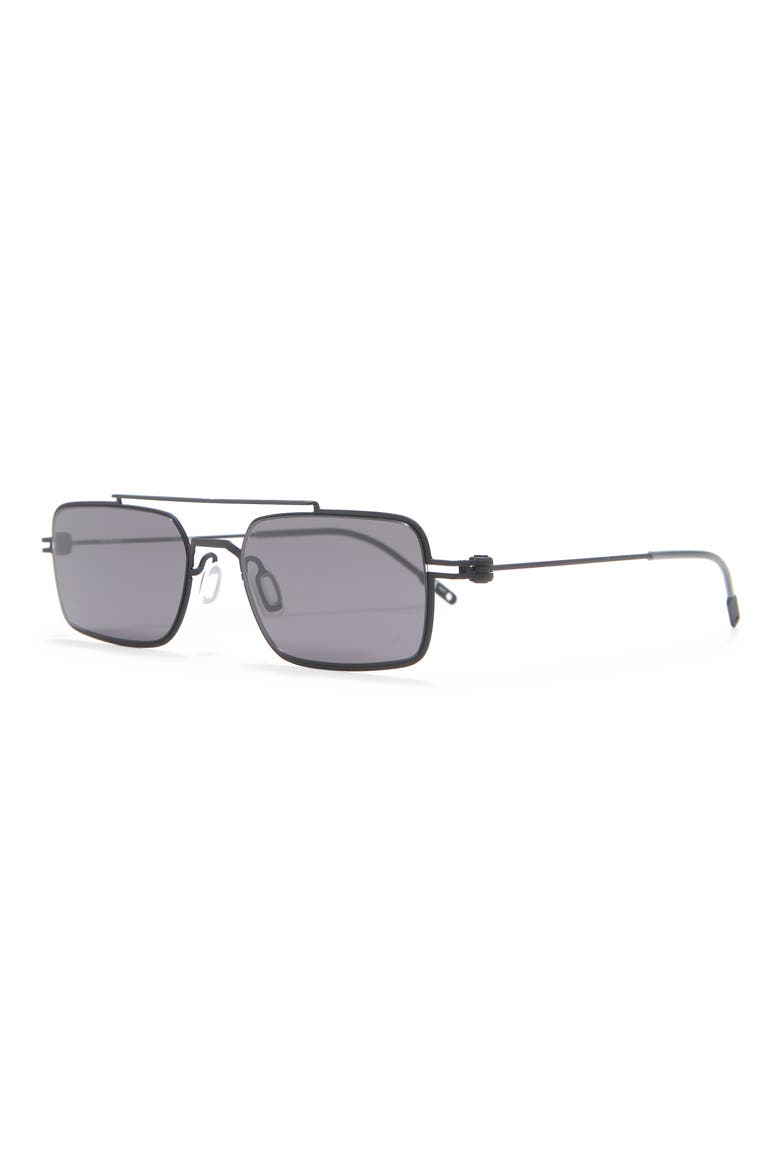54mm Rectangle Sunglasses, Alternate, color, BLACK BLACK GREY/ GRY