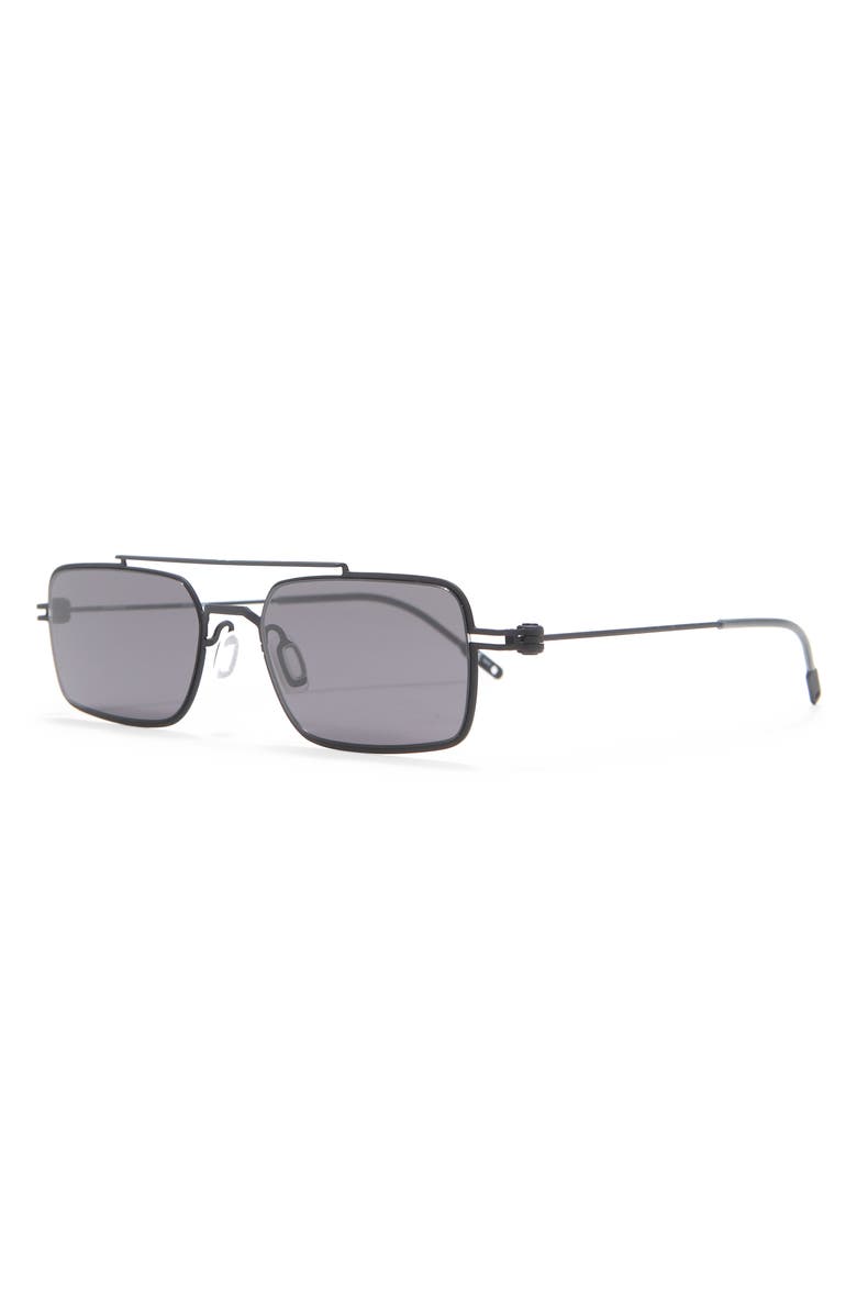 Montblanc 54mm Rectangle Sunglasses, Alternate, color,