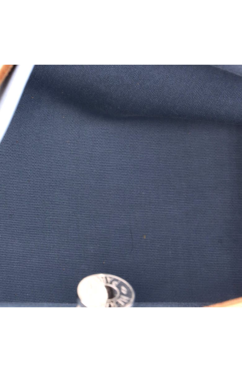 Pre-Owned Hermes Herbag Zip Leather and Toile 31, Alternate, color, Bleu Lin