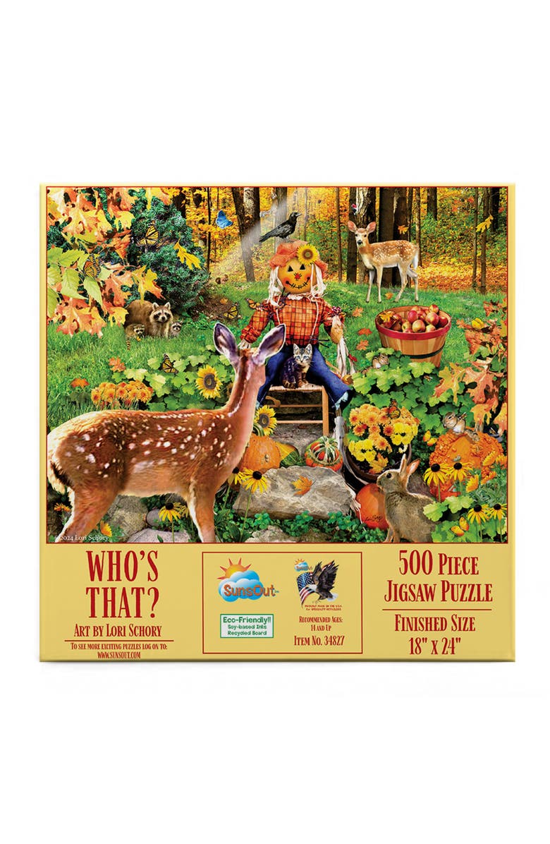 Sunsout Whose That? 500 piece Jigsaw Puzzle for Adults, Alternate, color, Multicolor