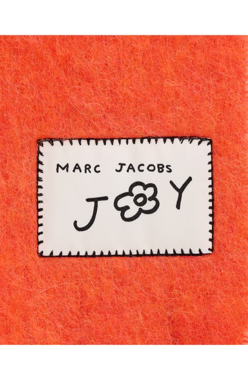 Marc Jacobs Snake Appliqué Scarf In Orange