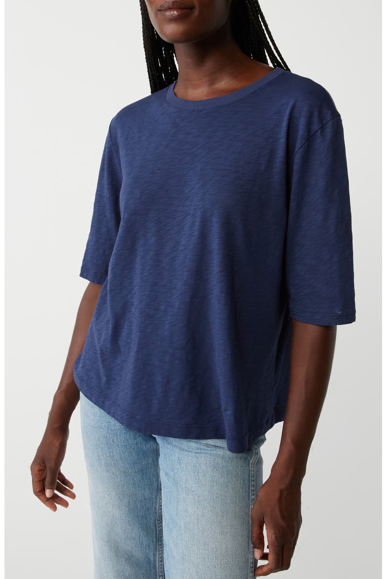 Reid Oversize Supima® Cotton Slub T-Shirt, Alternate, color, NOCTURNAL