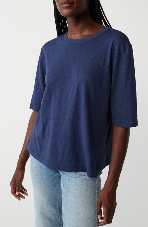 Michael Stars Reid Oversized Crewneck Top In Blue