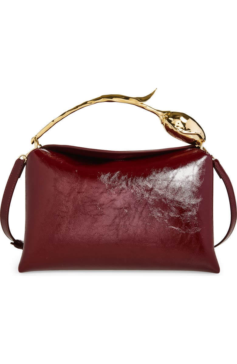 Erdem Medium Bloom Leather Handbag, Main, color,