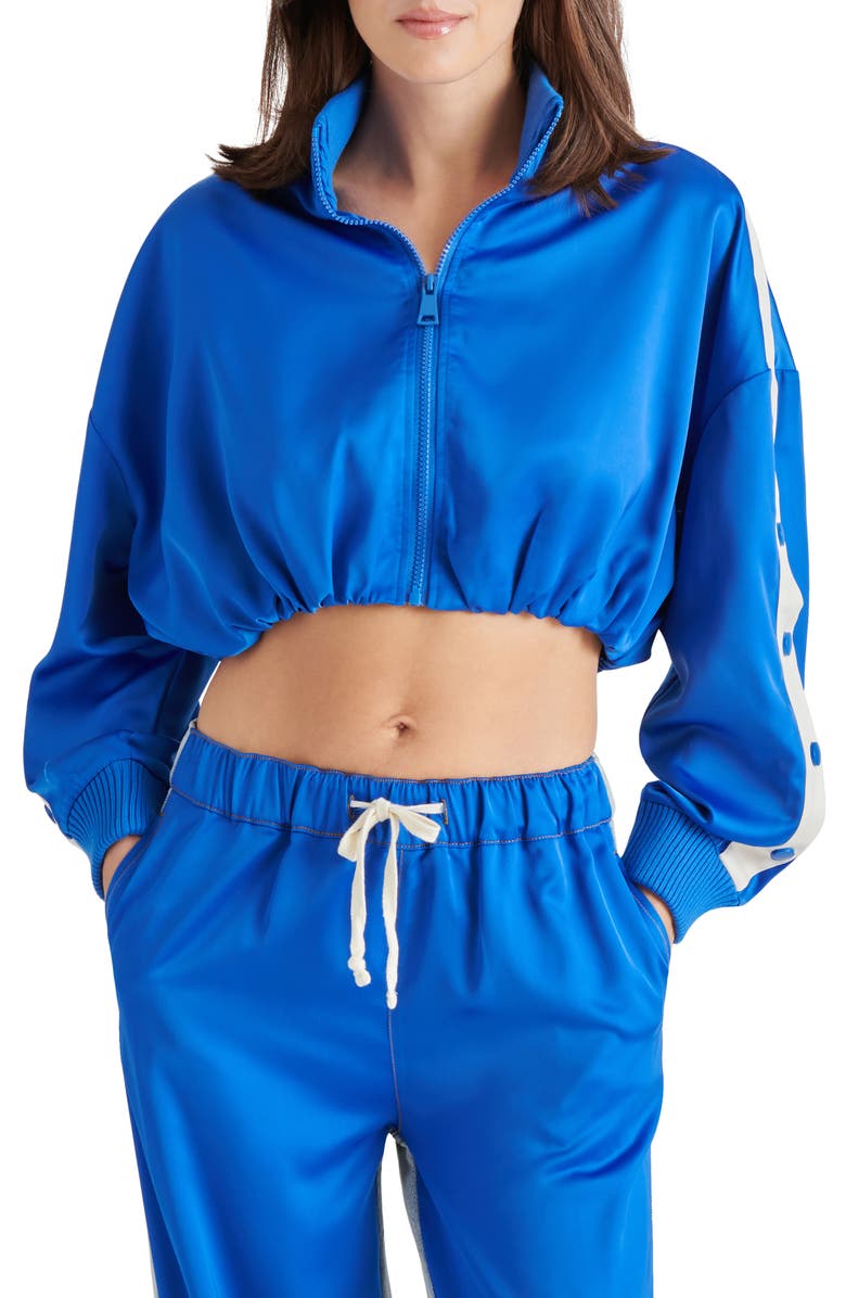 Steve Madden Beckham Crop Jacket, Main, color, Blue