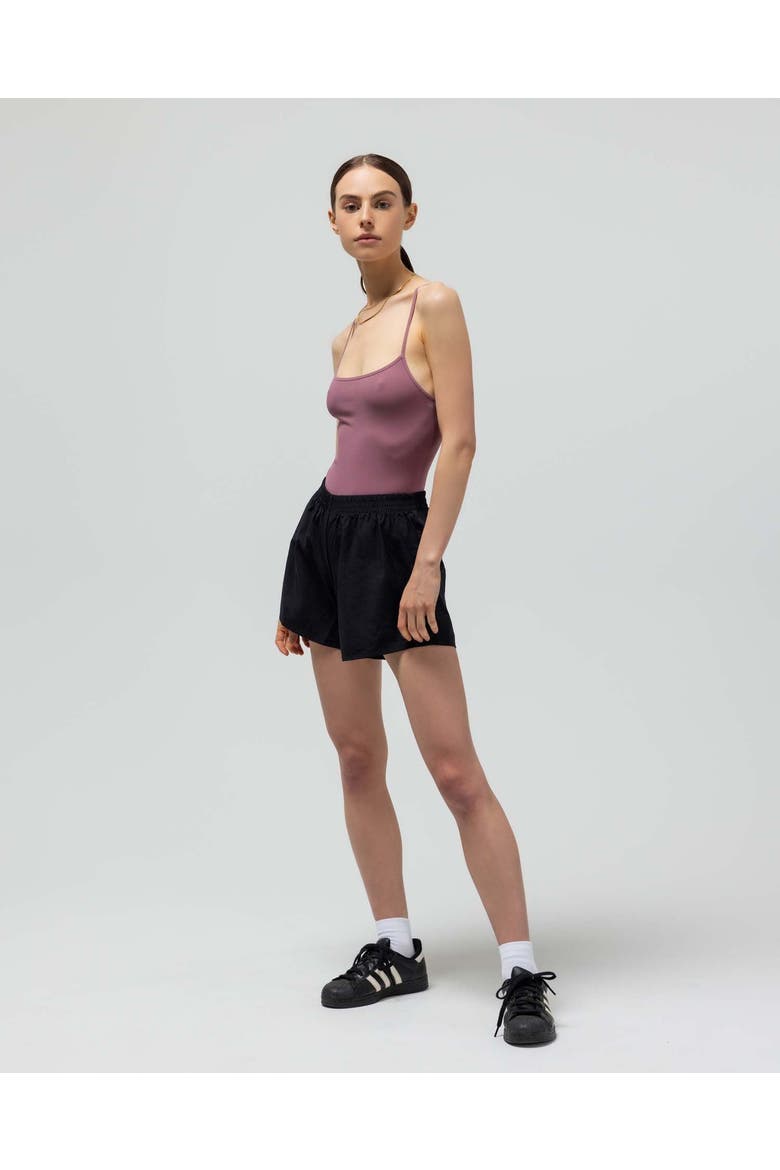 The Ribbed Bodysuit, Main, color, MAUVE