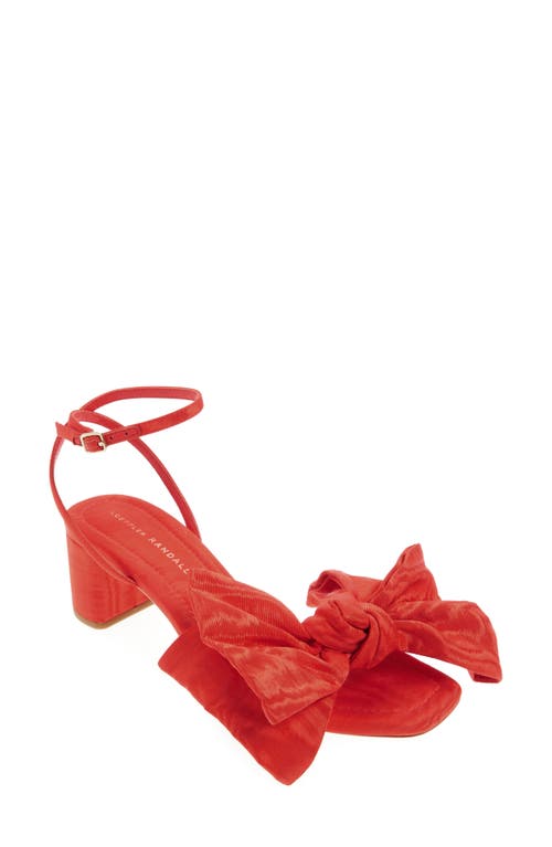 Loeffler Randall Carmen Ankle Strap Sandal In Red