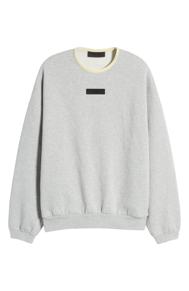 Fear of God Essentials Oversize Fleece Crewneck Sweatshirt, Alternate, color, 