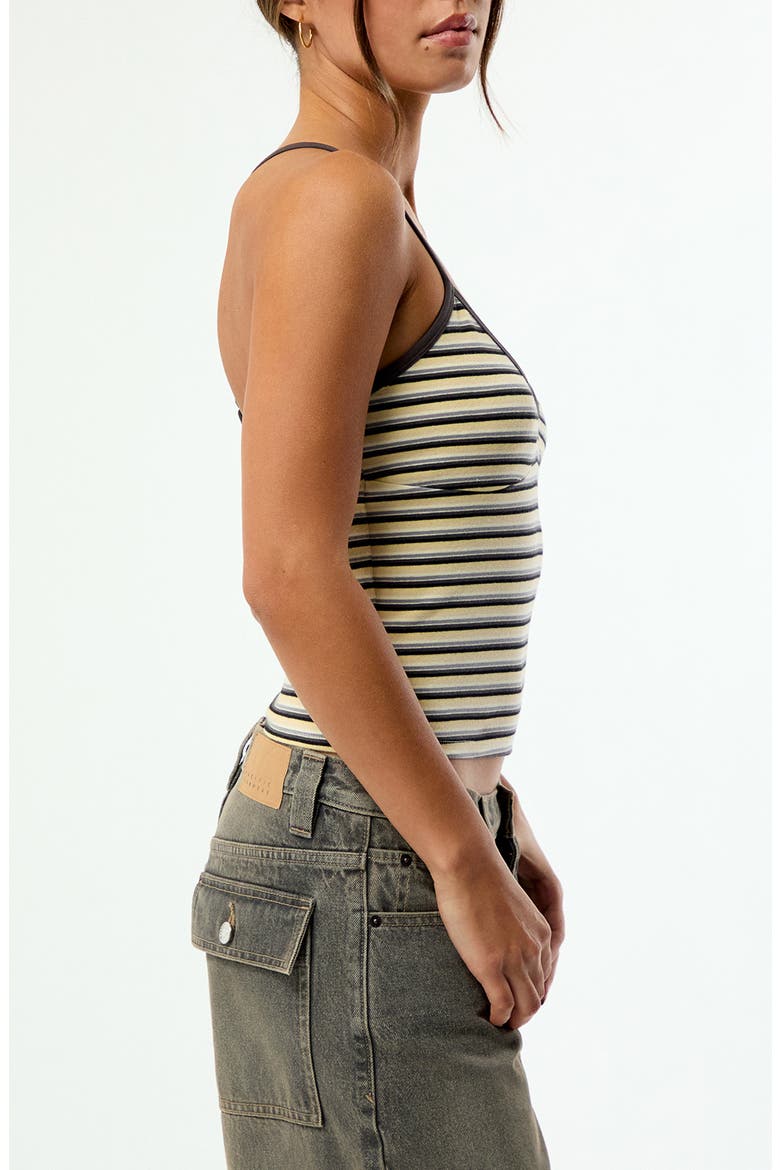 Elle Easy V-Neck Stripe Camisole, Alternate, color, YELLOW