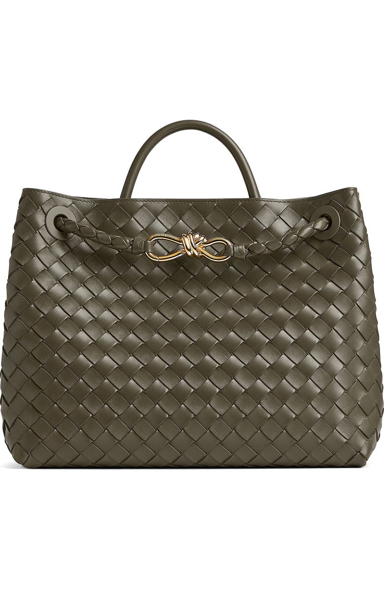 Bottega Veneta Medium Andiamo Intrecciato Shoulder Bag, Main, color, 3231 Cypress-M B-Cypress