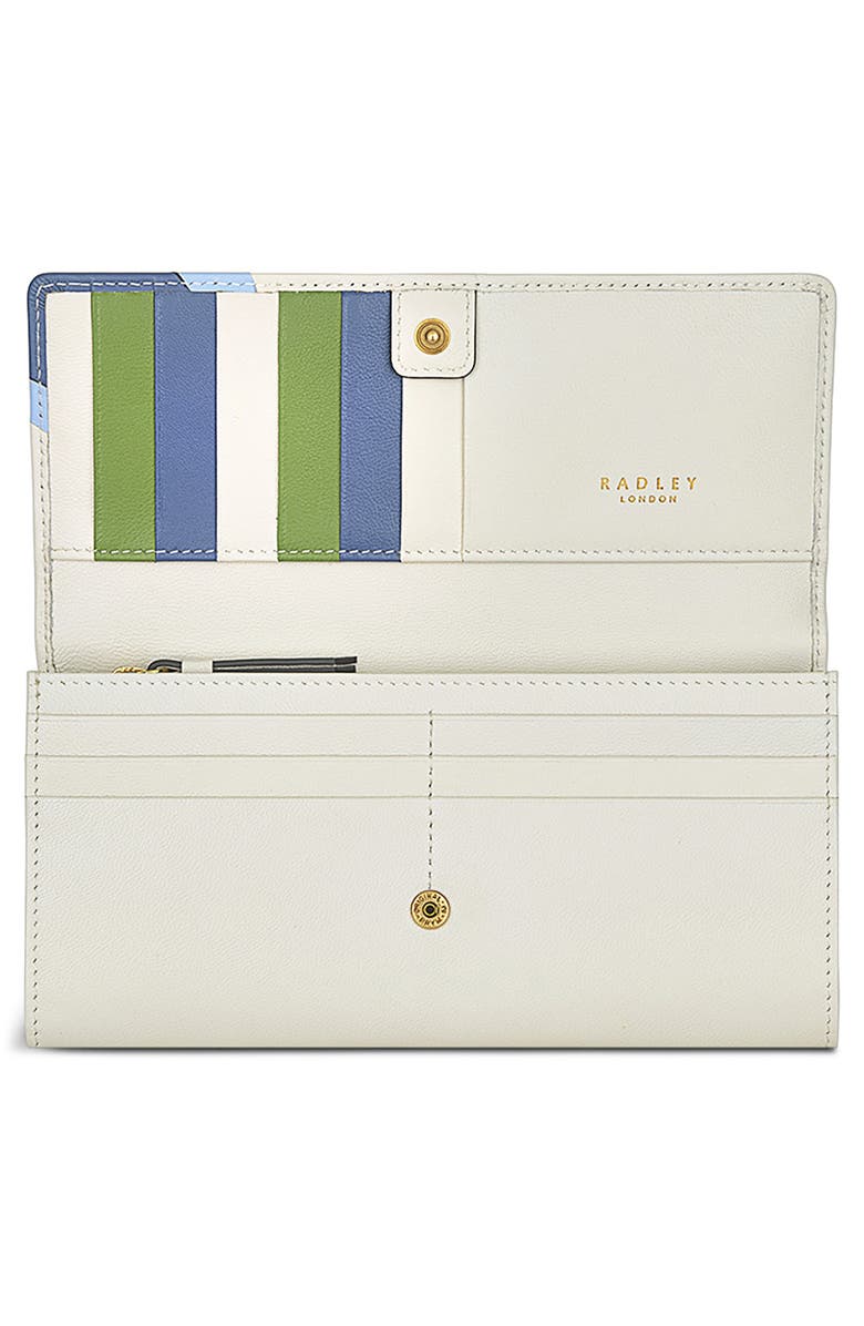 Radley Seas the Day Leather Continental Wallet, Alternate, color, Chalk