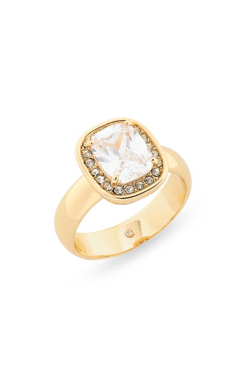 Cushion Cut Cubic Zirconia Ring