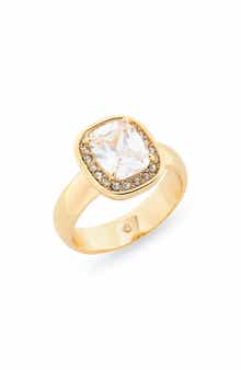 Cushion Cut Cubic Zirconia Ring