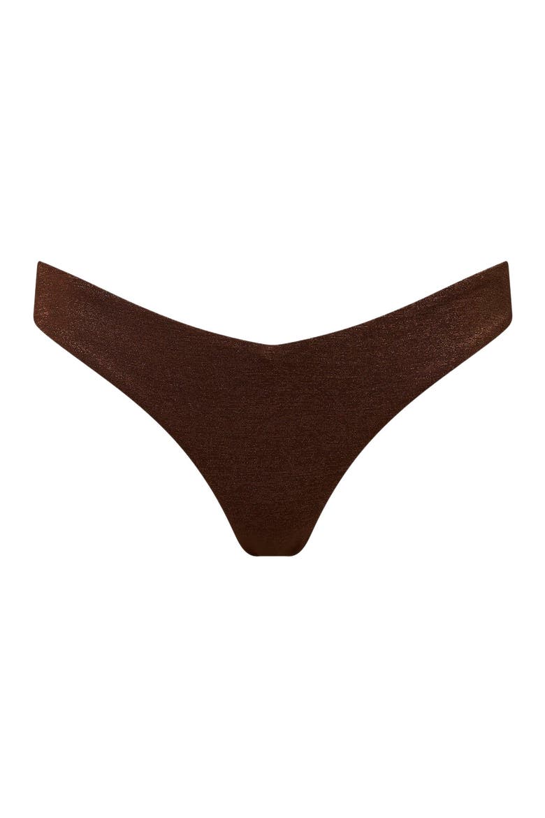 Chiara Mid-Rise Bikini Bottom, Alternate, color, Hickory