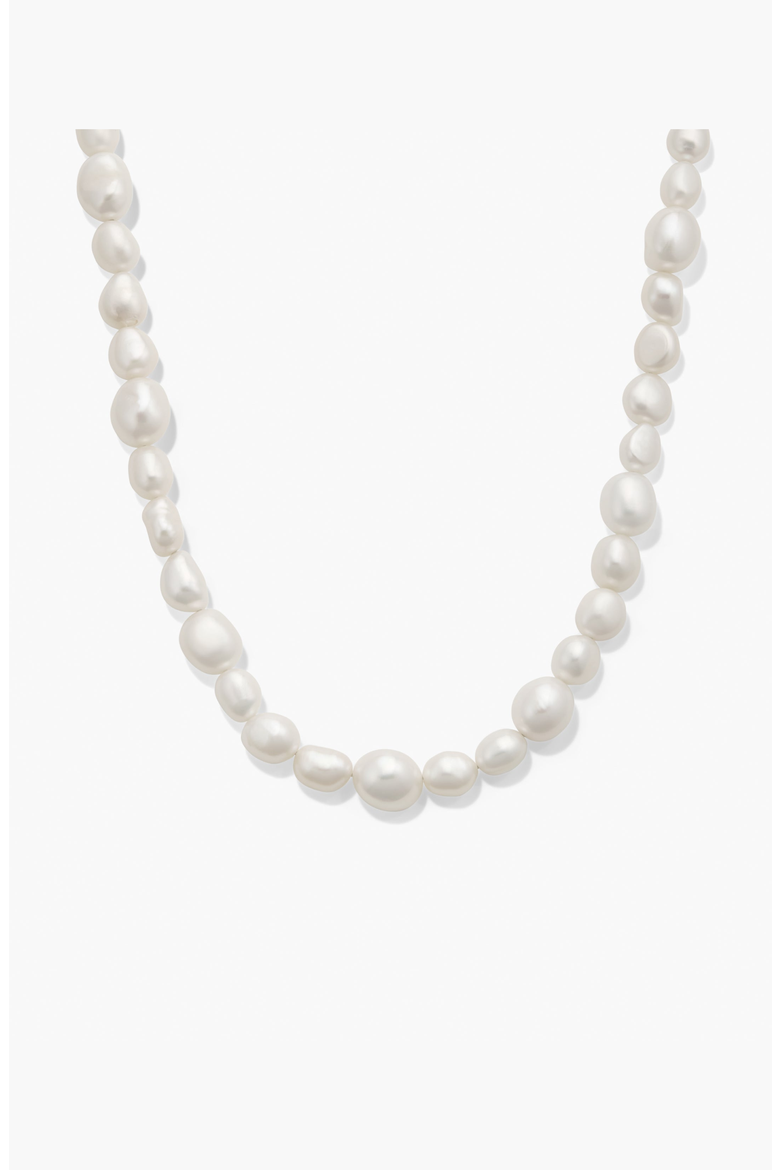 Kai Pearl Collar Necklace, Main, color, Sterling Silver/Pearl
