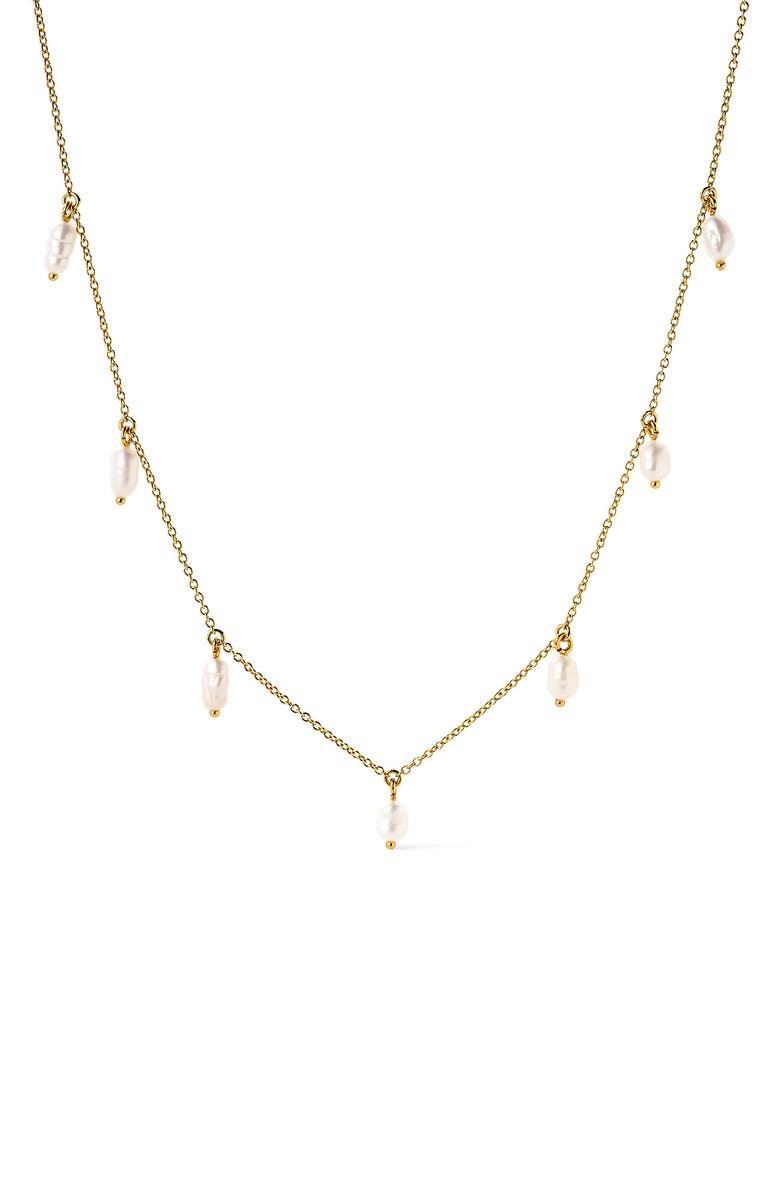 Ana Luisa Loki Charm Necklace, Main, color, Gold / White