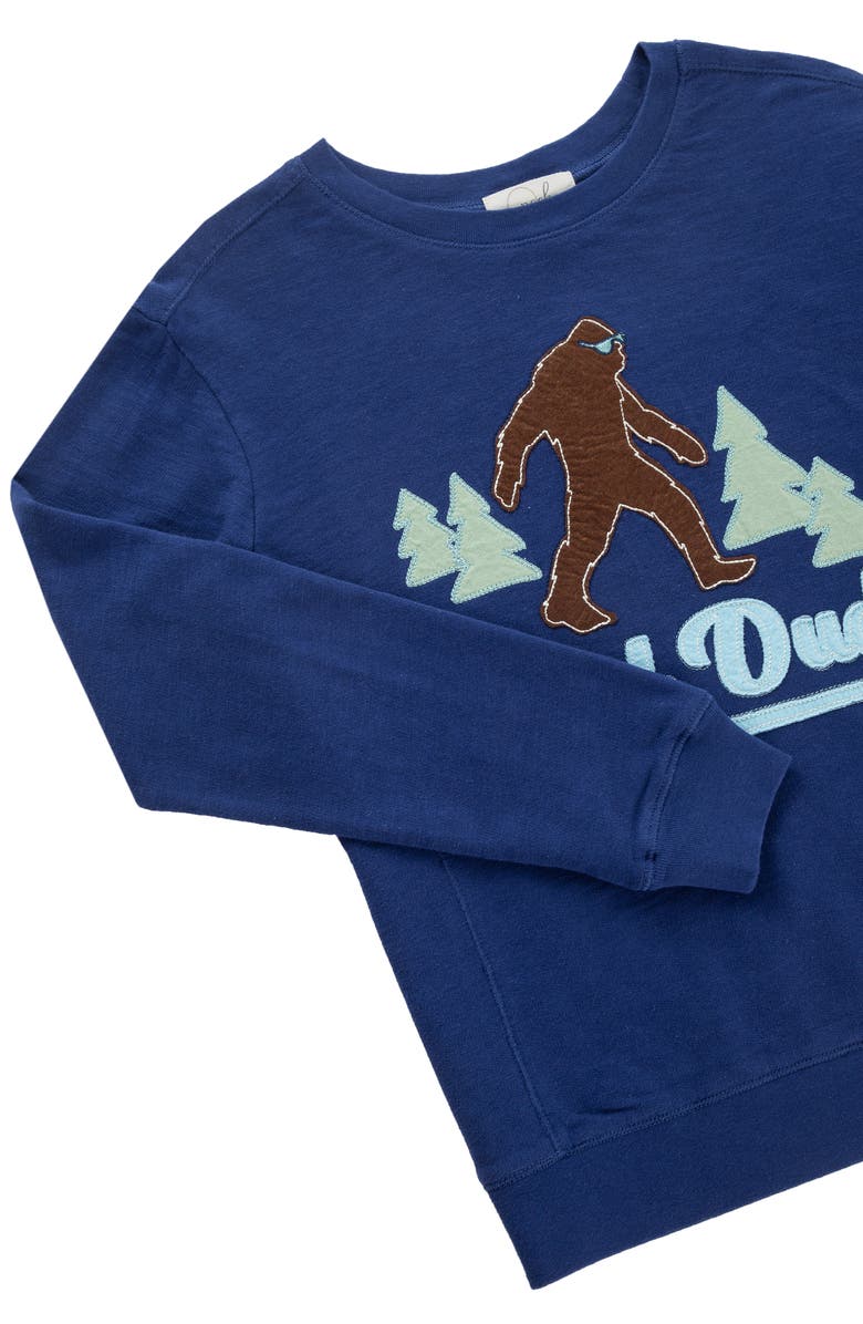 Peek Aren't You Curious Kids' Morris Cool Dude Yeti Sweatshirt, Alternate, color, 