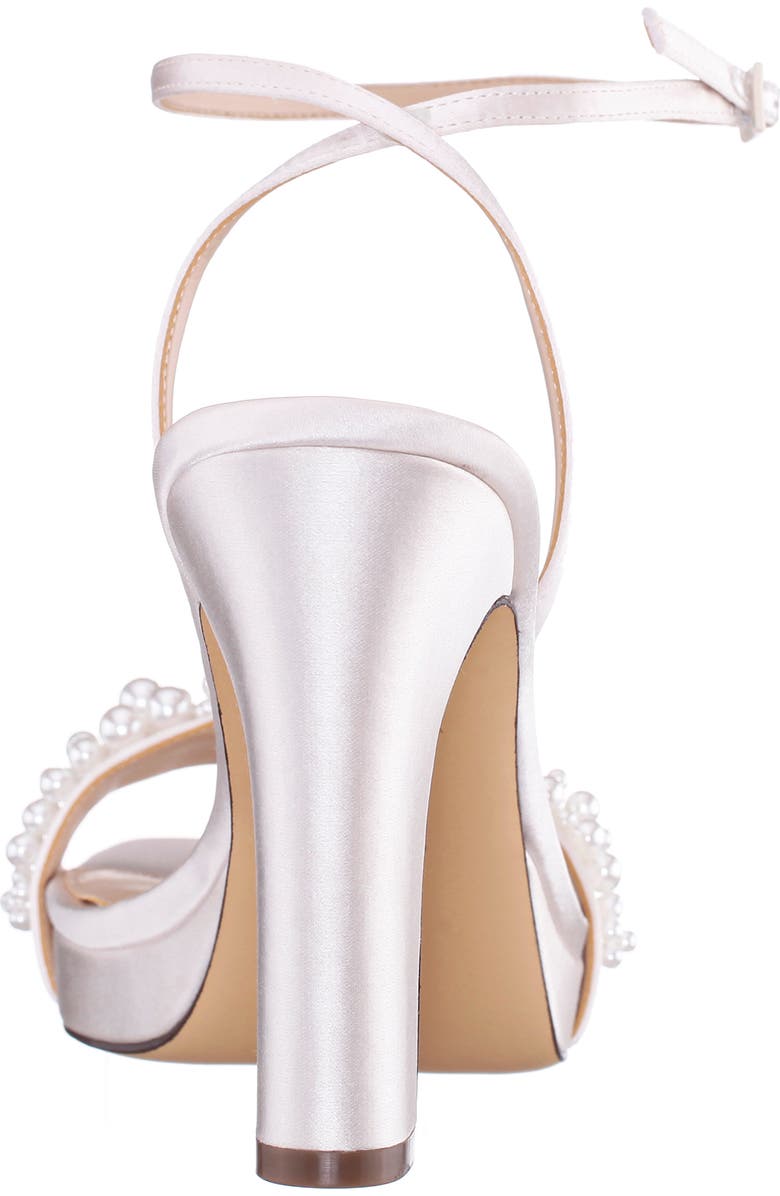 Nina Evette Ankle Strap Platform Sandal, Alternate, color, Ivory