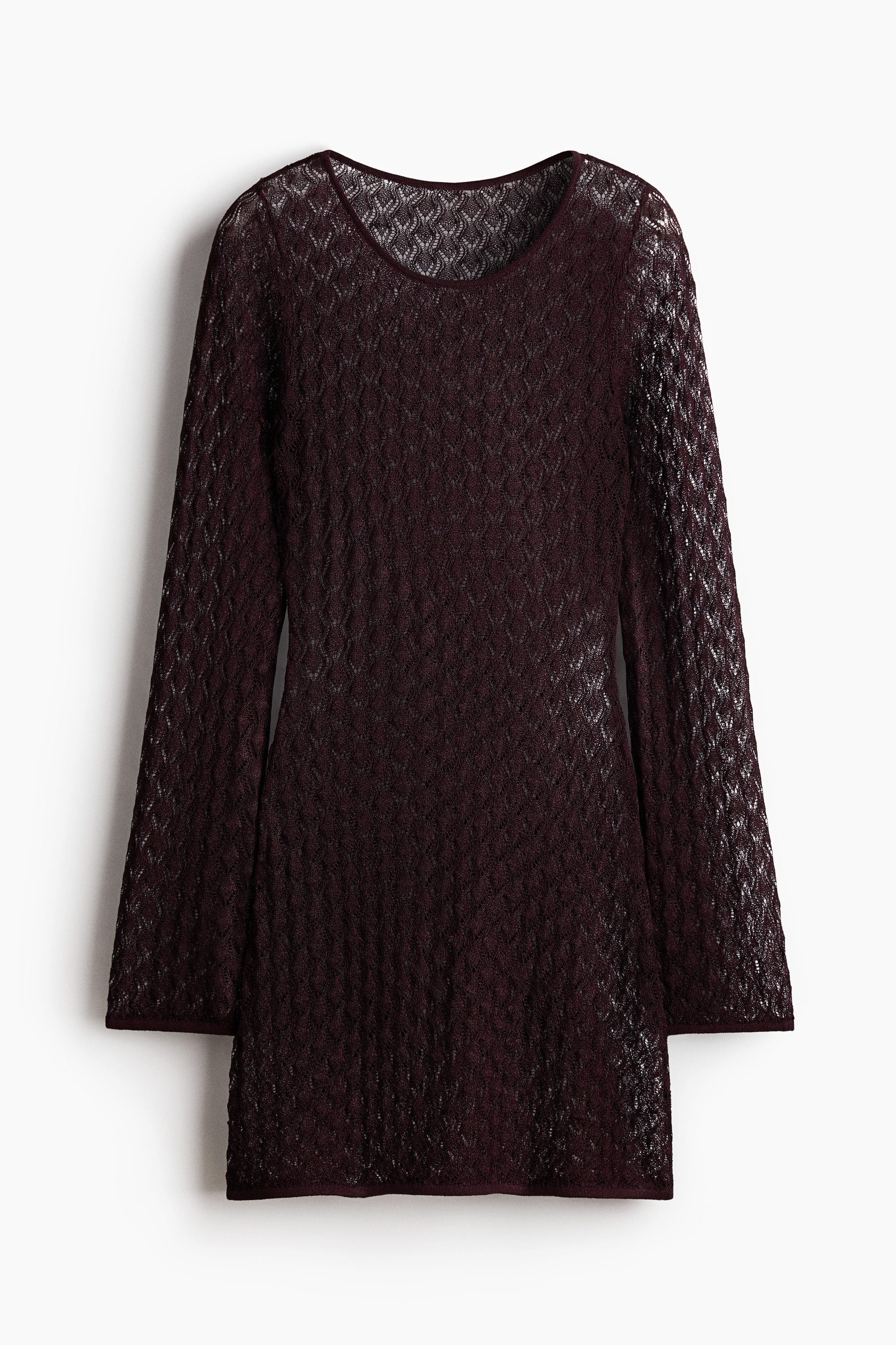 Shimmering Pointelle-knit Top - image 3