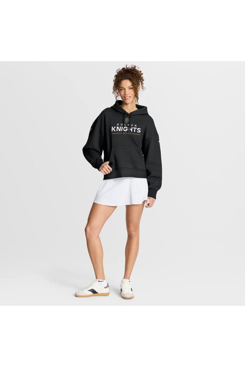 Women's Fanatics Black Vegas Golden Knights Authentic Pro Primary Pullover Hoodie, Alternate, color, Black