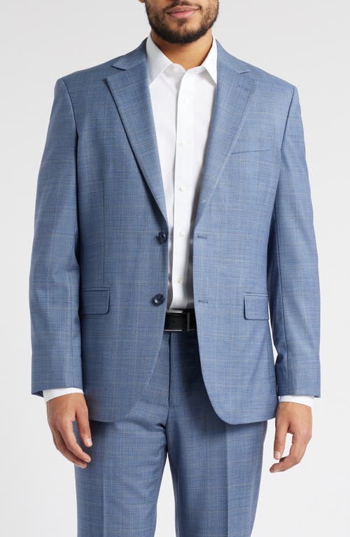 NORDSTROM NORDSTROM HENRIK TRIM FIT STRETCH ITALIAN MÉLANGE WOOL SUIT