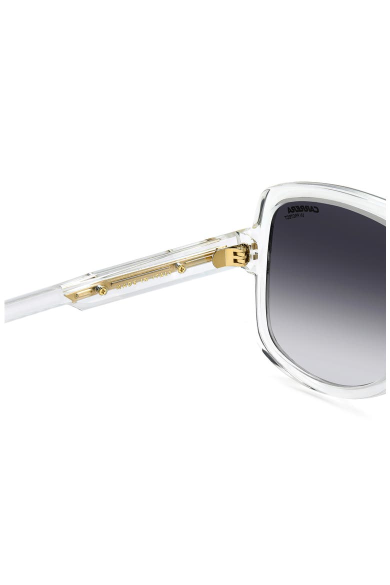 Victory 59mm Gradient Square Geometric Sunglasses, Alternate, color, CRYSTAL GOLD/ GREY SF GD SP