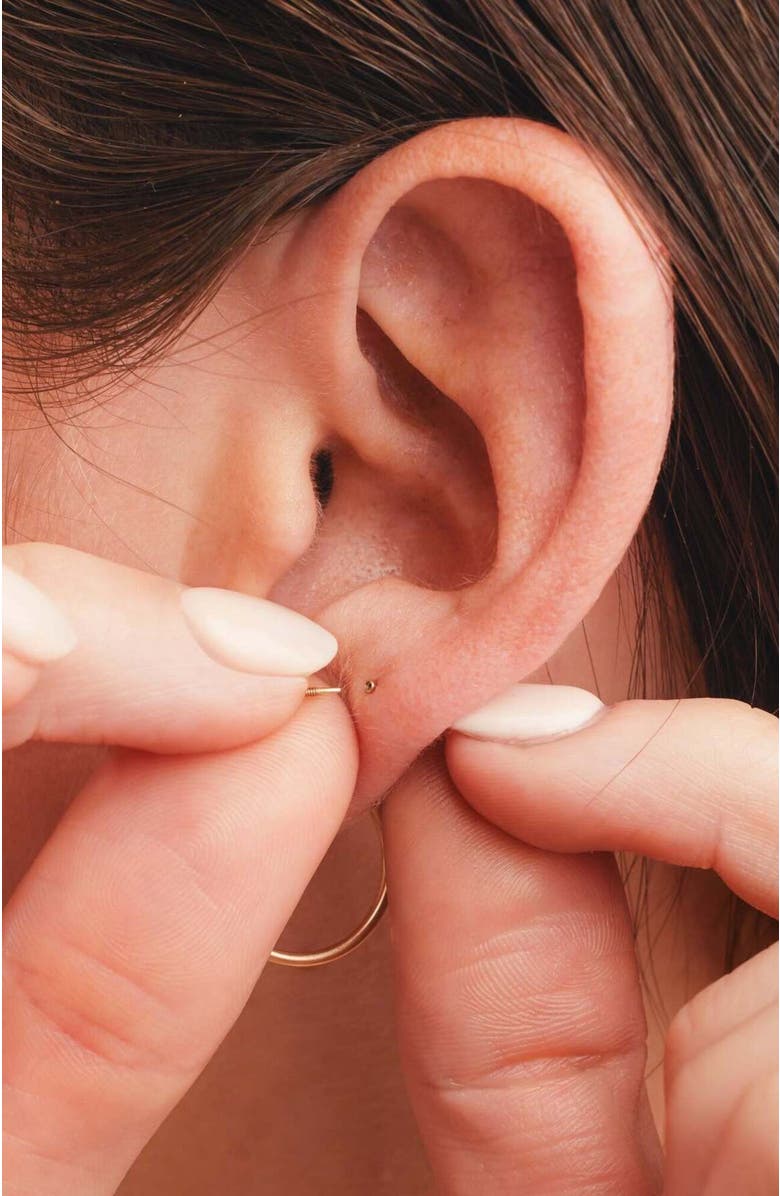 MADE BY MARY 14k Bar Stud Earring, Alternate, color, 14K Solid Gold - Pair