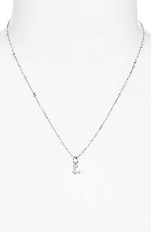 Nashelle Initial Pendant Necklace In Sterling Silver - L