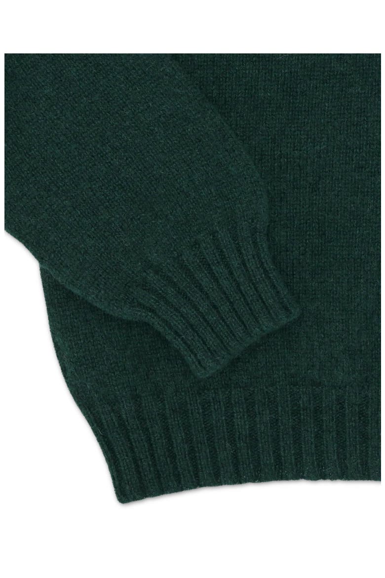 Shetland Turtleneck Sweater, Alternate, color, Forest Green