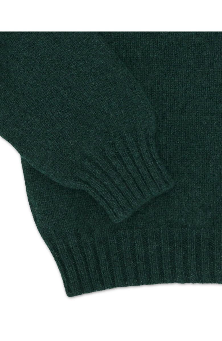 Fortela Shetland Turtleneck Sweater, Alternate, color, Forest Green