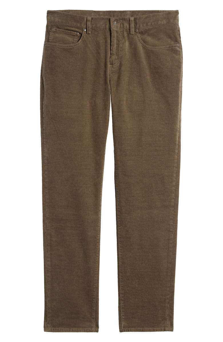 Brooks Brothers Cotton Stretch Corduroy Pants, Alternate, color, Tarmac