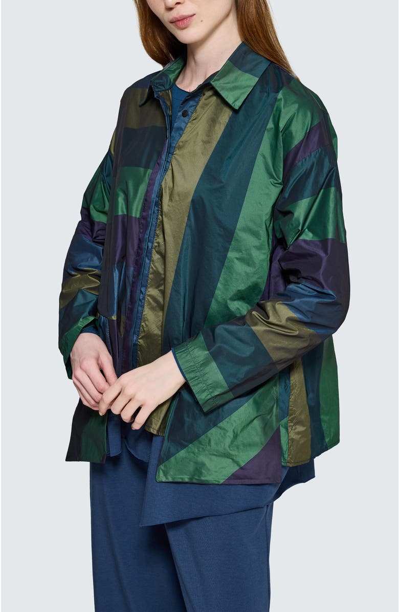 LUUKAA Vivienne Asymmetrical Shirt, Alternate, color, Oasis Blue