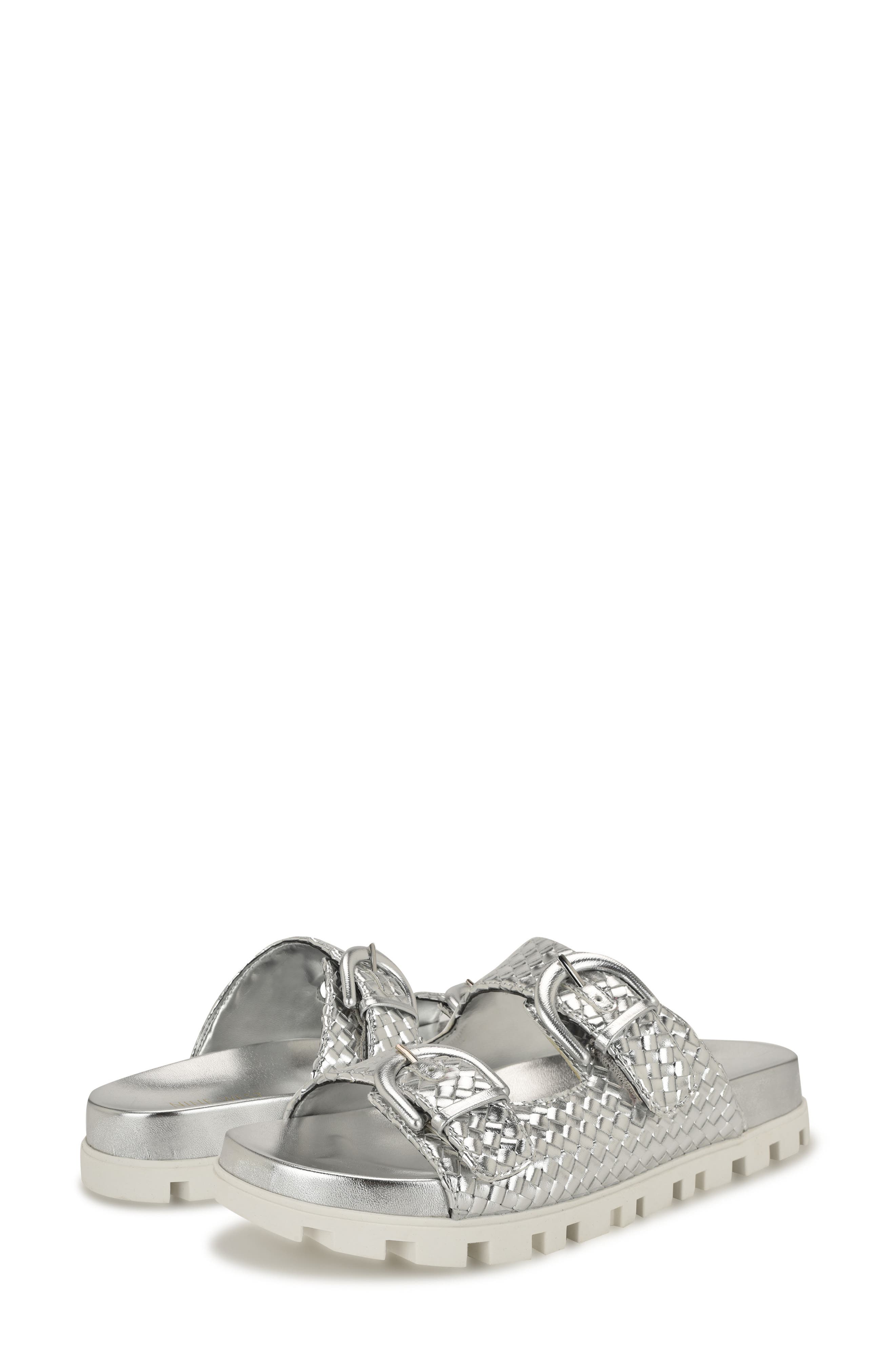 Nine West Tindy Two-Strap Lug Sole Sandal, Alternate, color, 