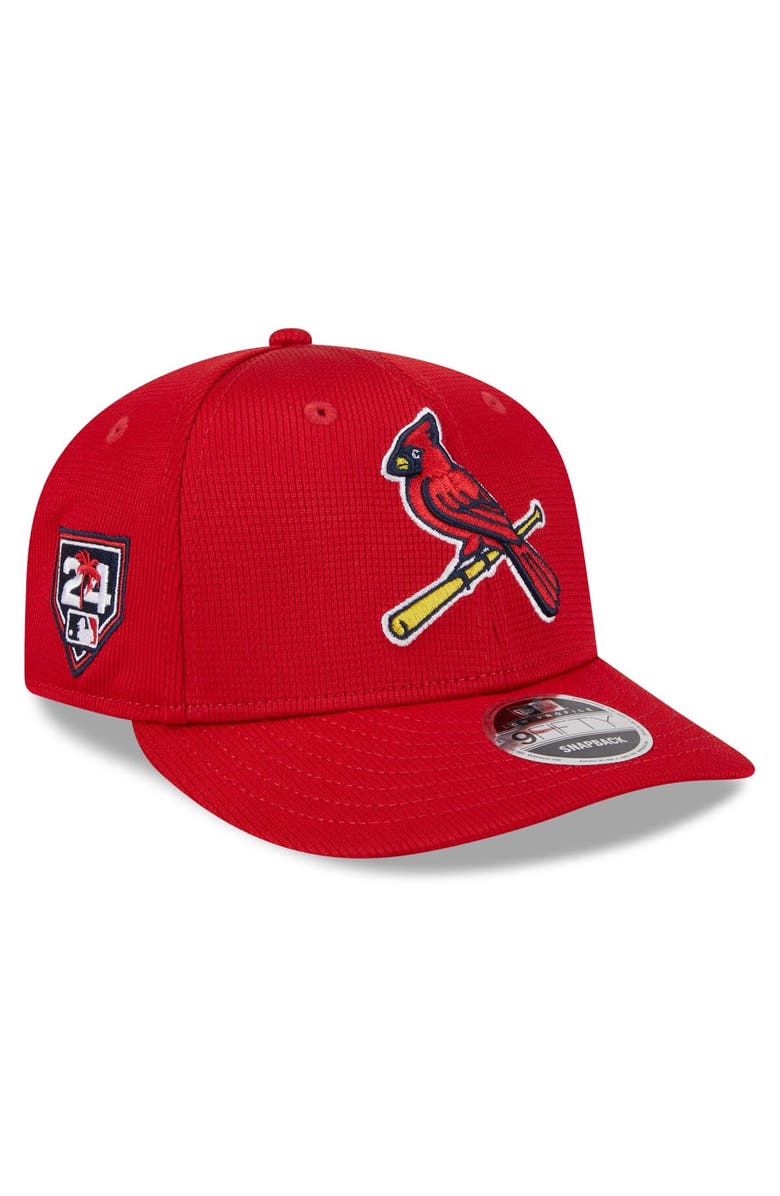 New Era Men's New Era Red St. Louis Cardinals 2024 Spring Training Low Profile 9FIFTY Snapback Hat, Main, color,