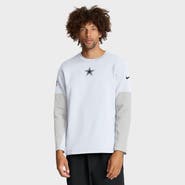 Nike Men's Nike White Dallas Cowboys Sideline Coach Therma-FIT Long Sleeve T-Shirt