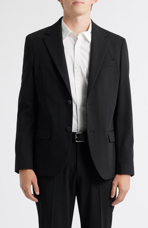 Slim Fit Solid Stretch Suit Jacket