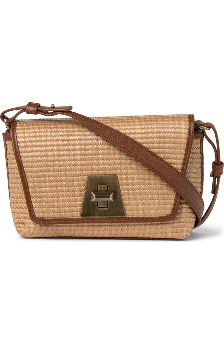 Akris Little Anouk Woven Raffia Crossbody Bag, Main, color,