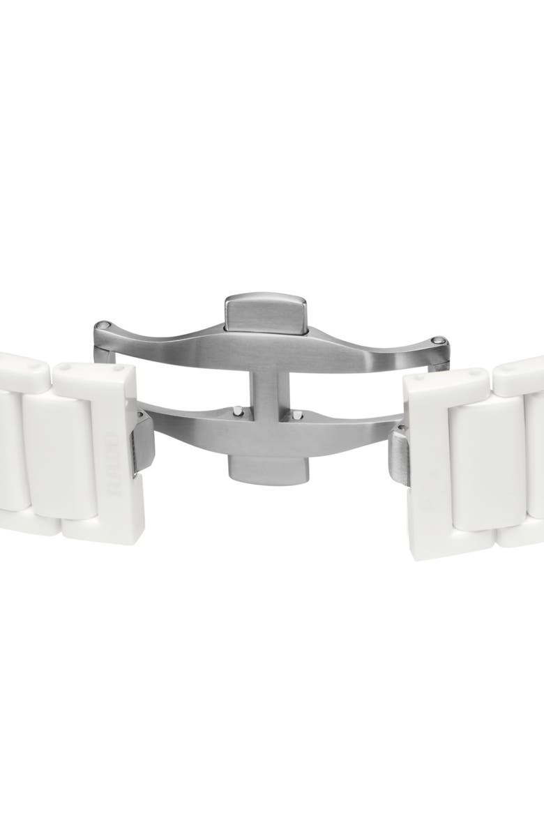 RADO True Automatic Open Heart Bracelet Watch, 40mm, Alternate, color, White