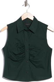 rag & bone Ginny Poplin Sleeveless Shirt