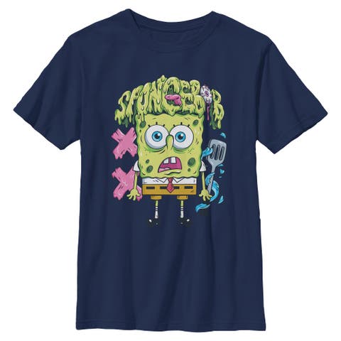 Boys Spongebob Squarepants Green Goo Scare T Shirt