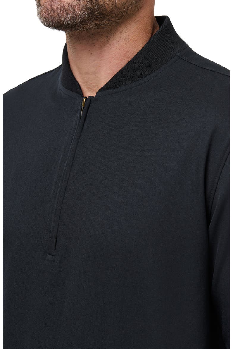 Highway Quarter Zip Pullover, Alternate, color, BLACK
