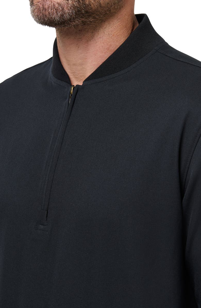 TravisMathew Highway Quarter Zip Pullover, Alternate, color, Black