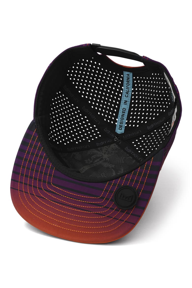 Trenches Sunset Waves Hydro Snapback Cap, Alternate, color, SUNSET