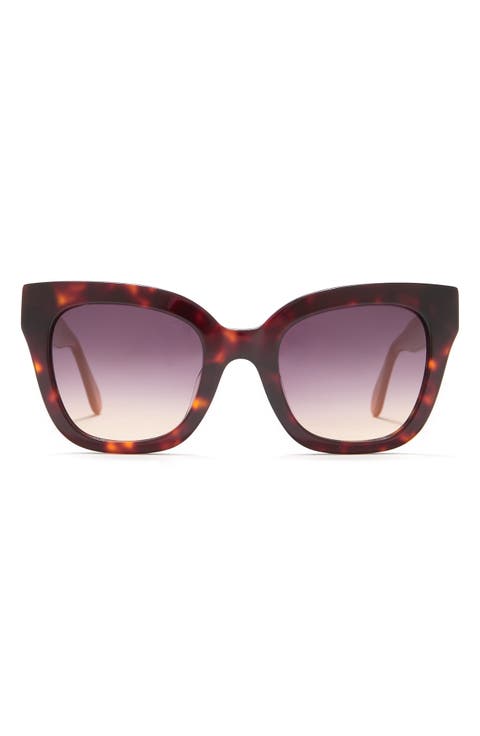 MAXAZRIA 50mm Chunky Square Exposed Quilt Sunglasses