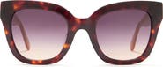 BCBG MAXAZRIA 50mm Chunky Square Exposed Quilt Sunglasses