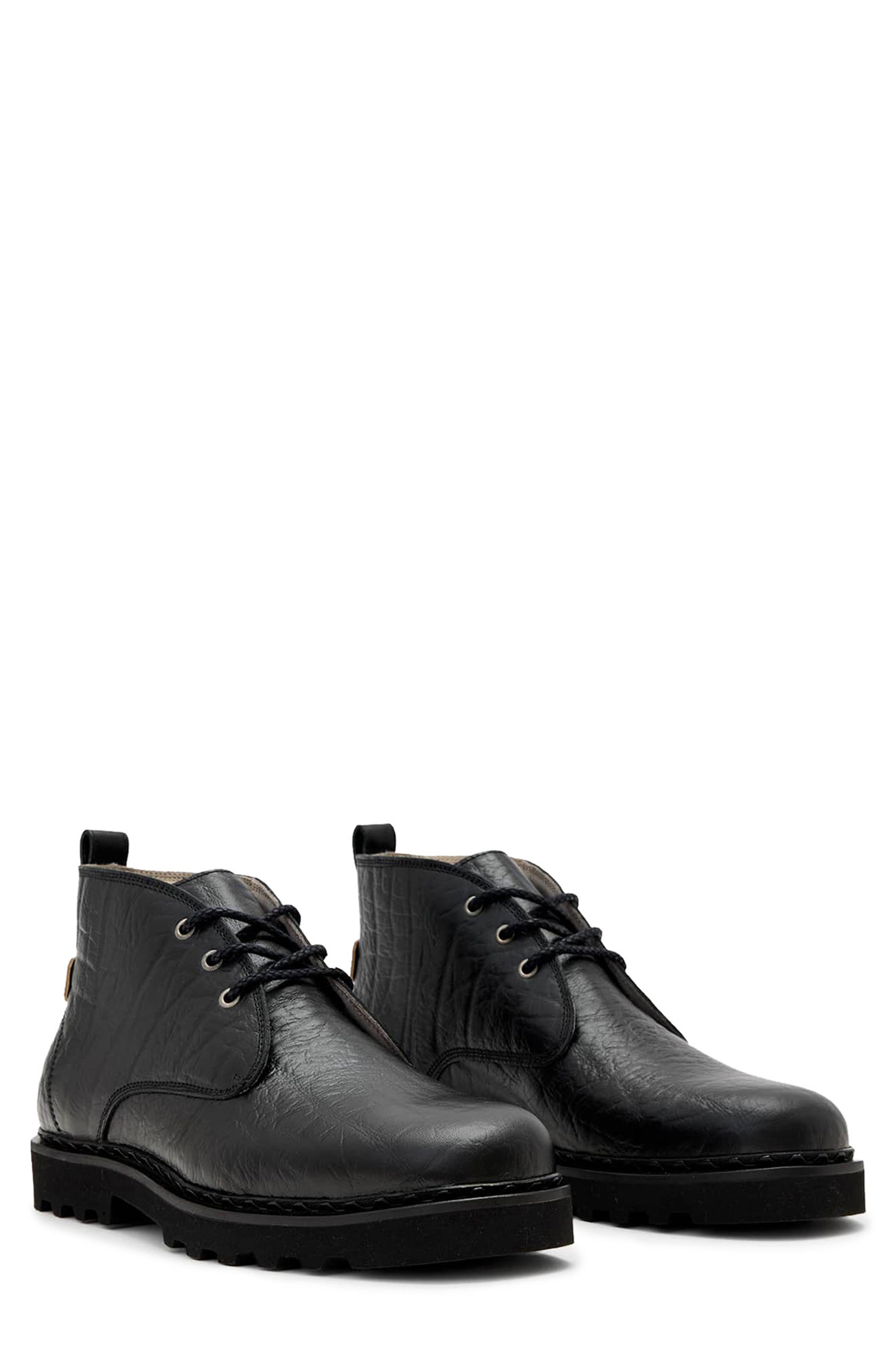 AllSaints Skiff Mid Boot, Main, color, Black Grain