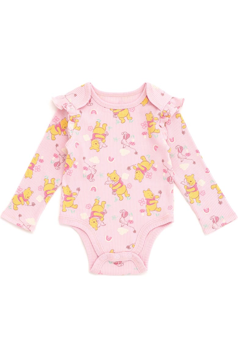 Winnie the Pooh 3-Piece Bodysuit and Pants Set, Alternate, color, Winnie the Pooh Pink