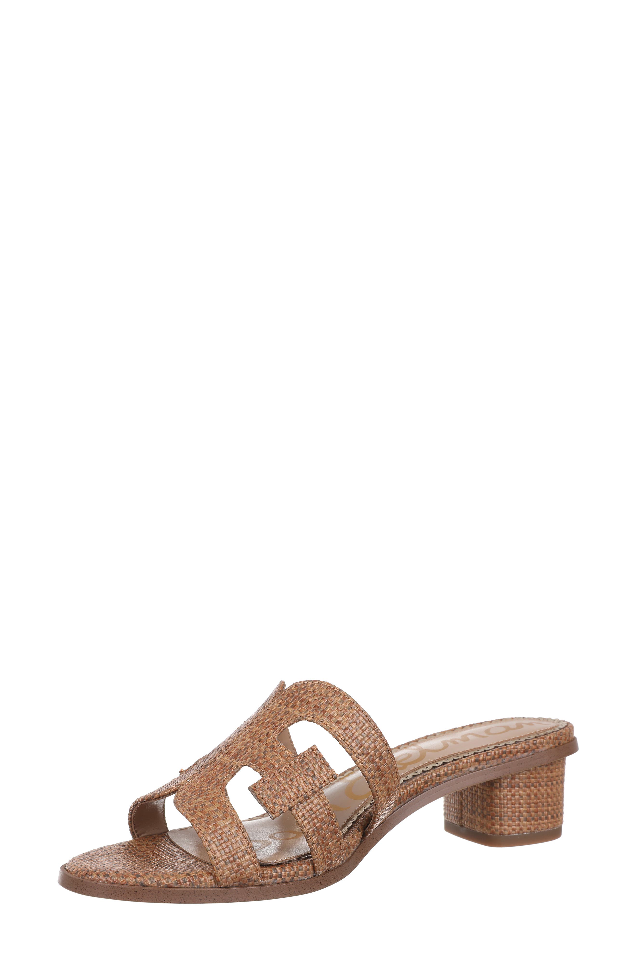 Sam Edelman Illie Block Heel Slide Sandal, Alternate, color, New Cuoio